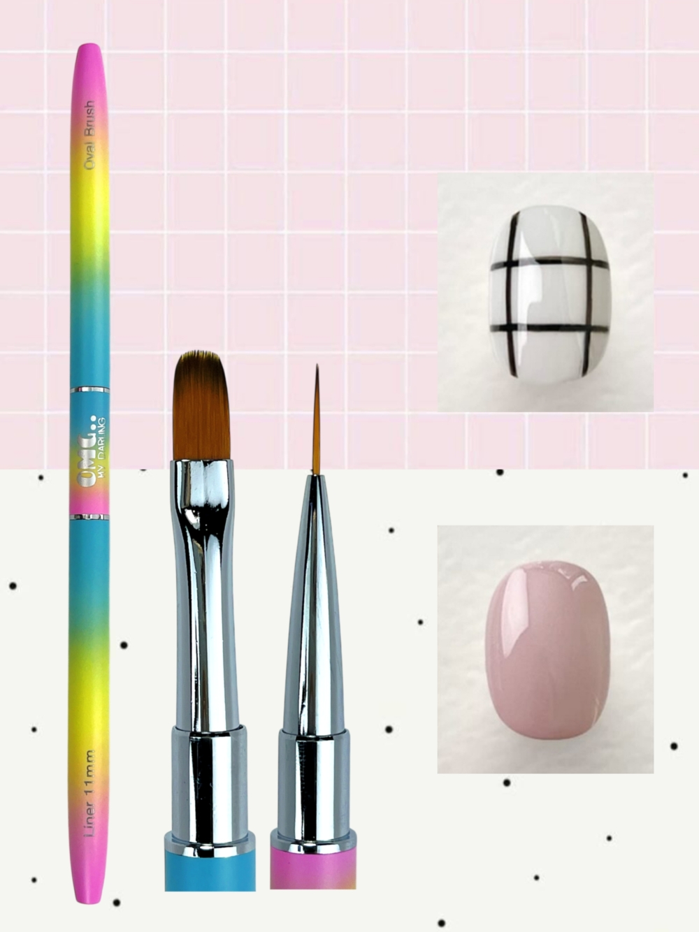 Кисточка OMG..My Darling двухсторонняя, фото 2