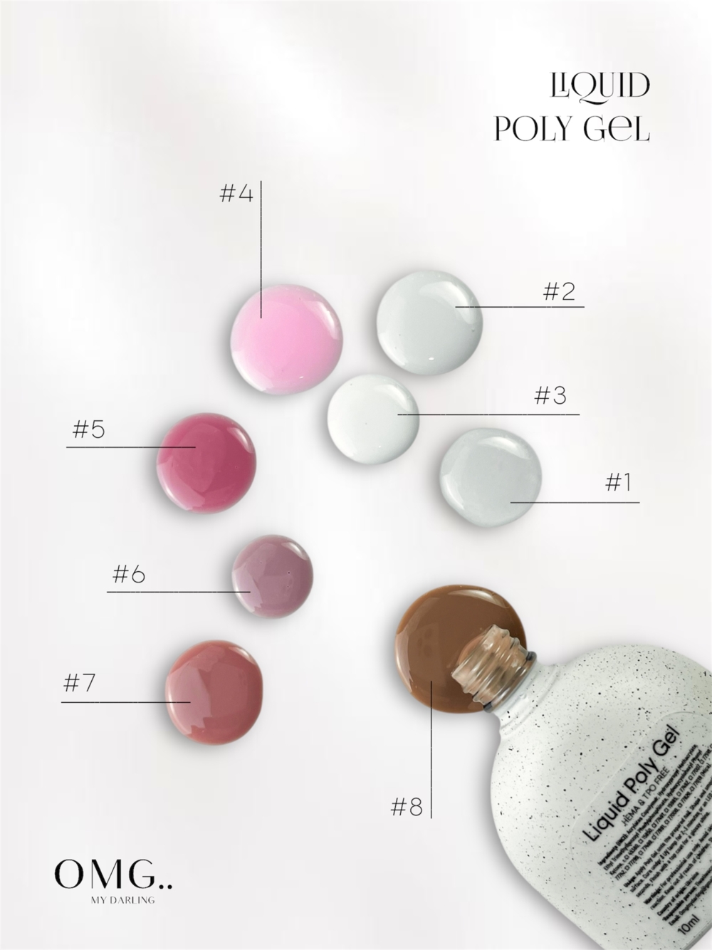 Полігель OMG..My Darling Liquid Poly Gel №4 10 мл, фото 4