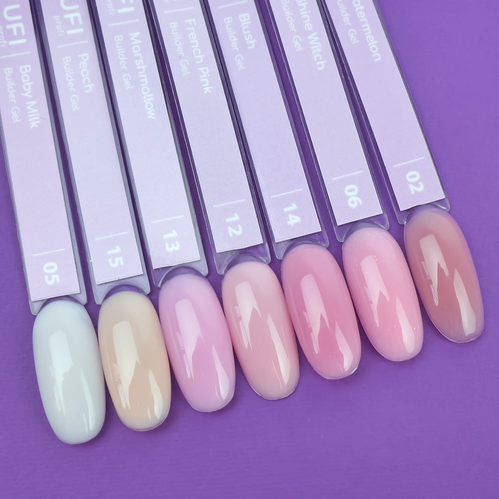 Гель для нарощування TUFI profi Builder Gel  №05 Baby Milk 30 мл, фото 2