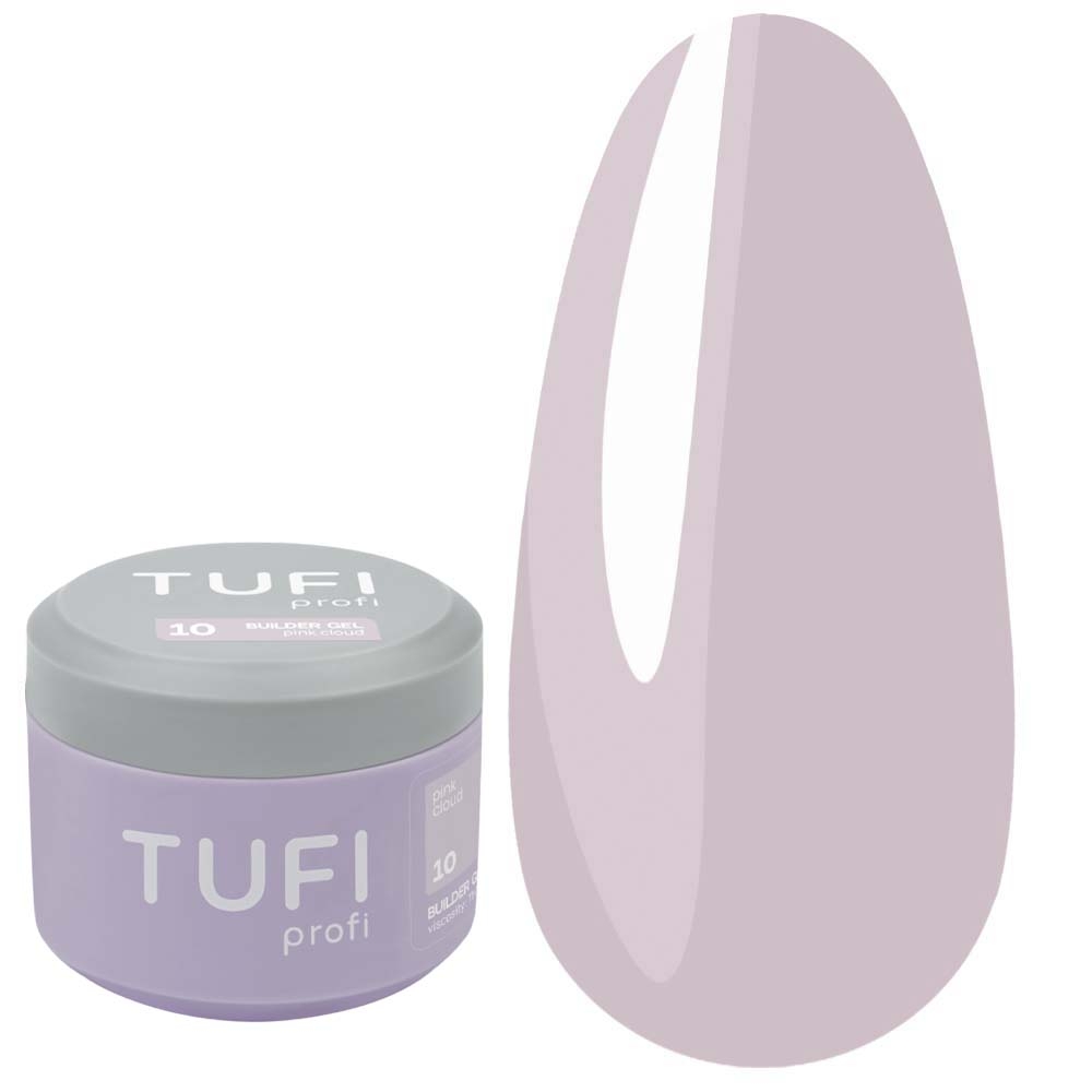 Гель для наращивания TUFI profi Builder Gel №10 Pink Cloud 30 мл, фото 1