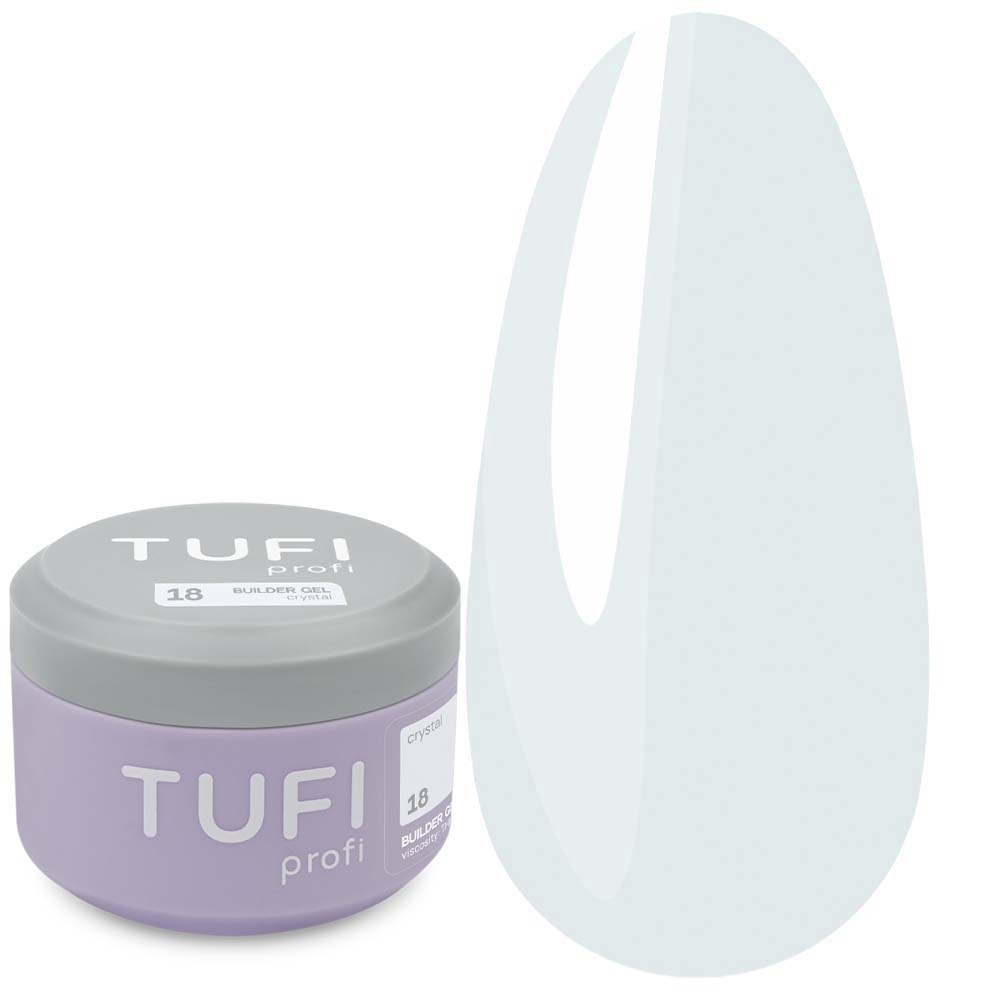 Гель для наращивания TUFI profi Builder Gel №18 Crystal 50 мл, фото 1
