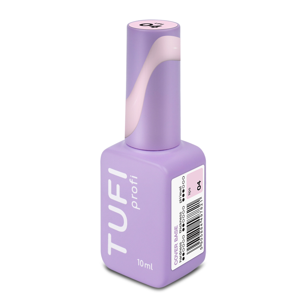 База камуфлирующая TUFI profi Cover base №04 Lips светло розовая 10 мл, фото 9