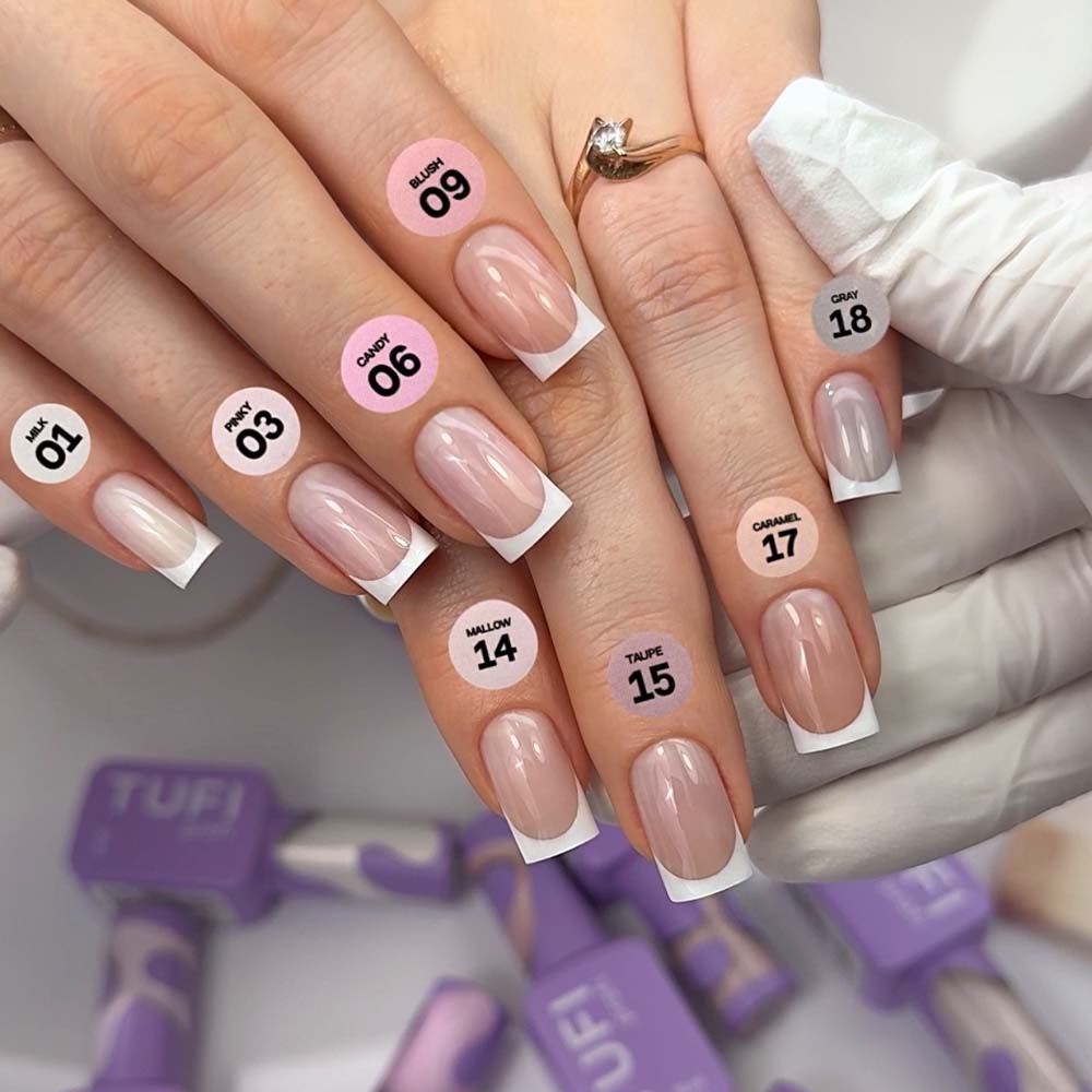 База камуфлирующая TUFI profi Cover base №09 Blush натурально розовая 10 мл, фото 6