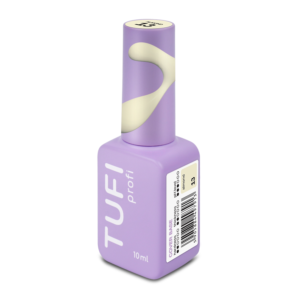База камуфлирующая TUFI profi Cover base №13 Almond серо желтая 10 мл, фото 8