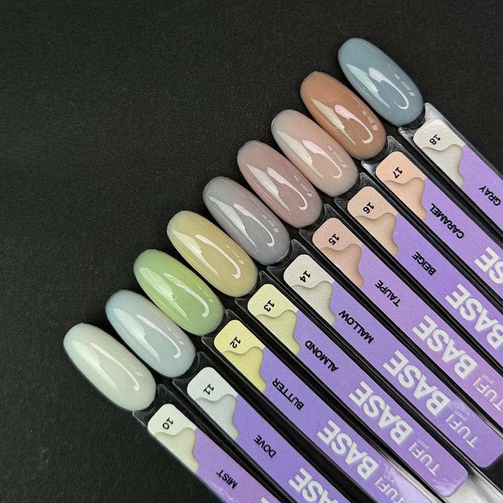 База камуфлирующая TUFI profi Cover base №13 Almond серо желтая 10 мл, фото 7