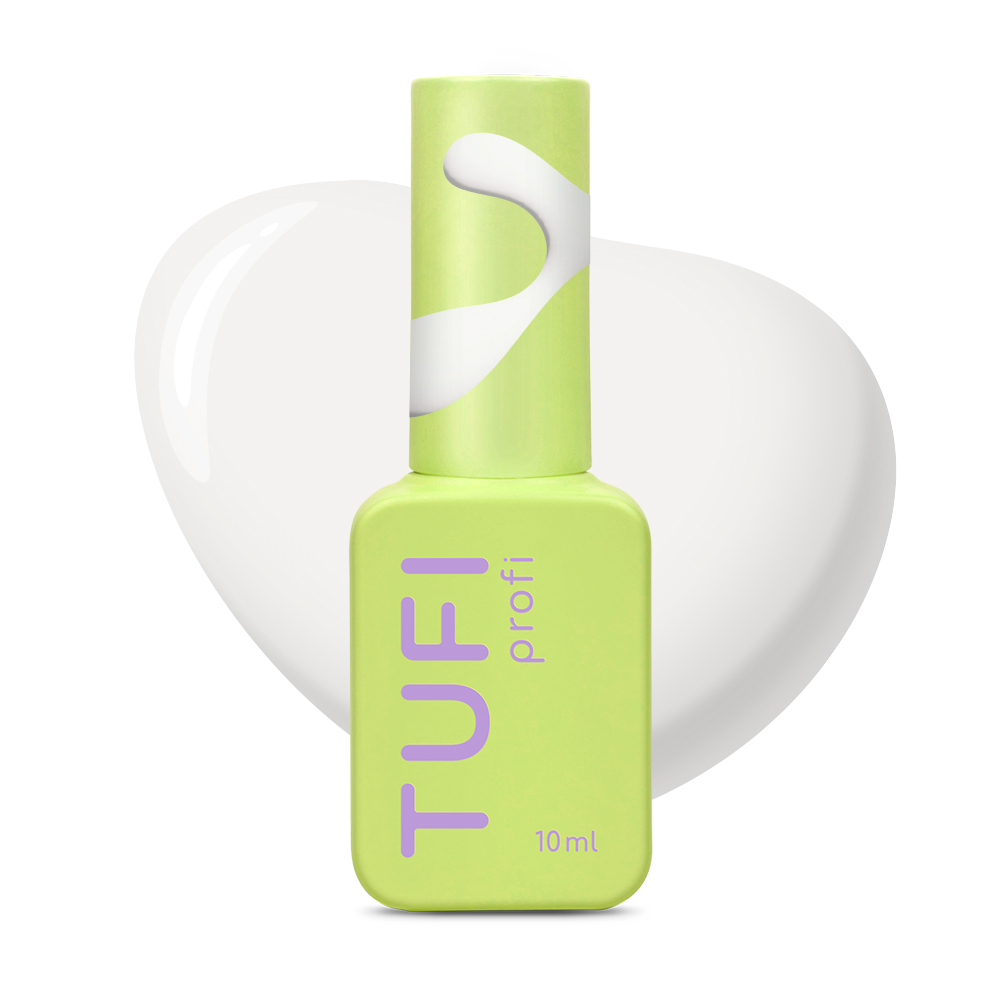 Гель-лак TUFI profi PANTONE №13 Cloud Dancer молочно-серый 10 мл, фото 1