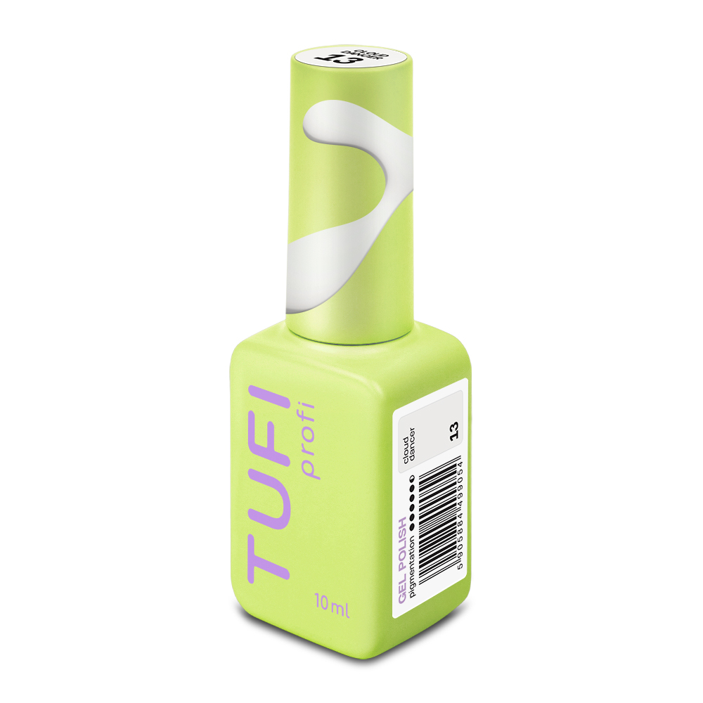 Гель-лак TUFI profi PANTONE №13 Cloud Dancer молочно-серый 10 мл, фото 4