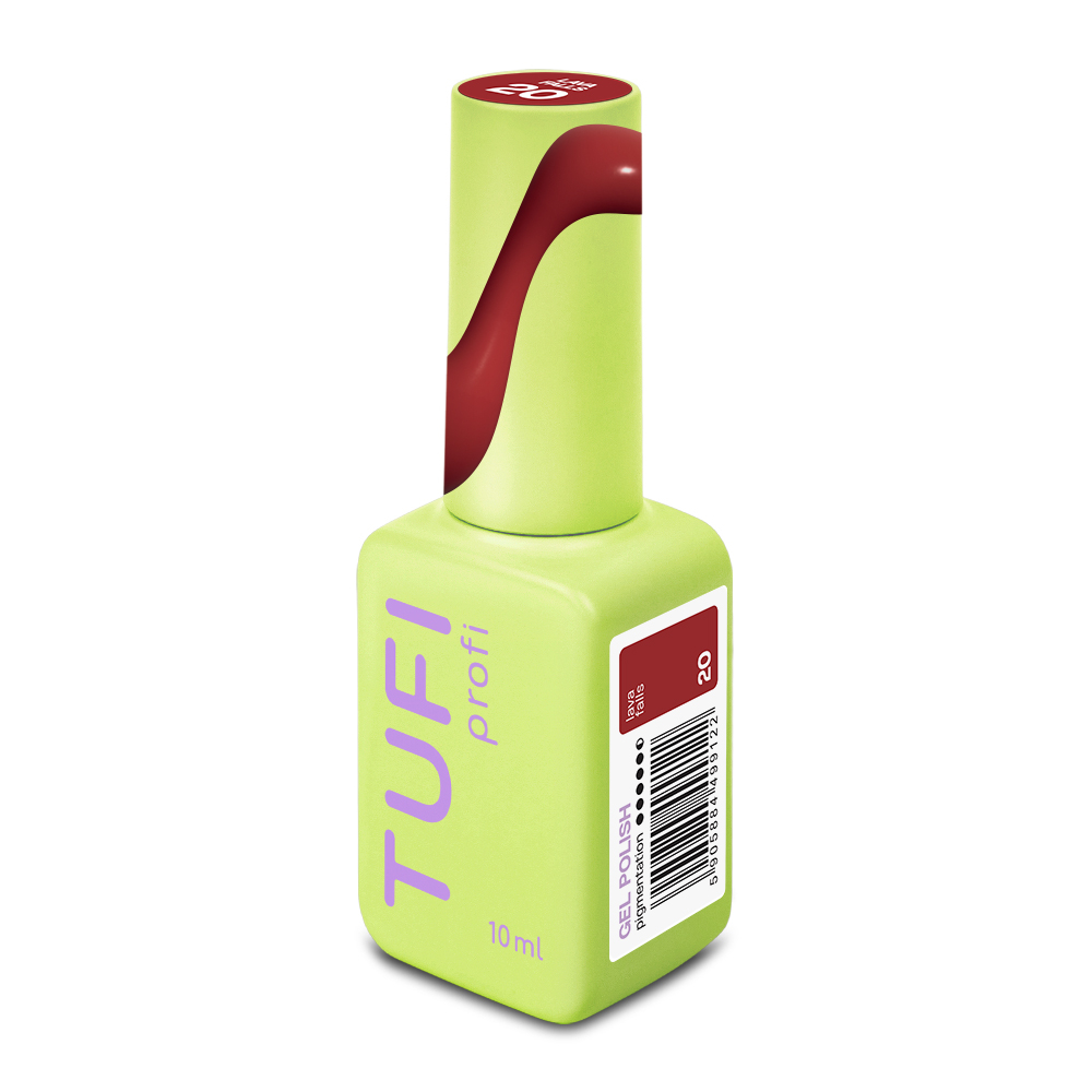 Гель-лак TUFI profi PANTONE 20 Lava Falls червоно коричневий 10 мл , фото 4