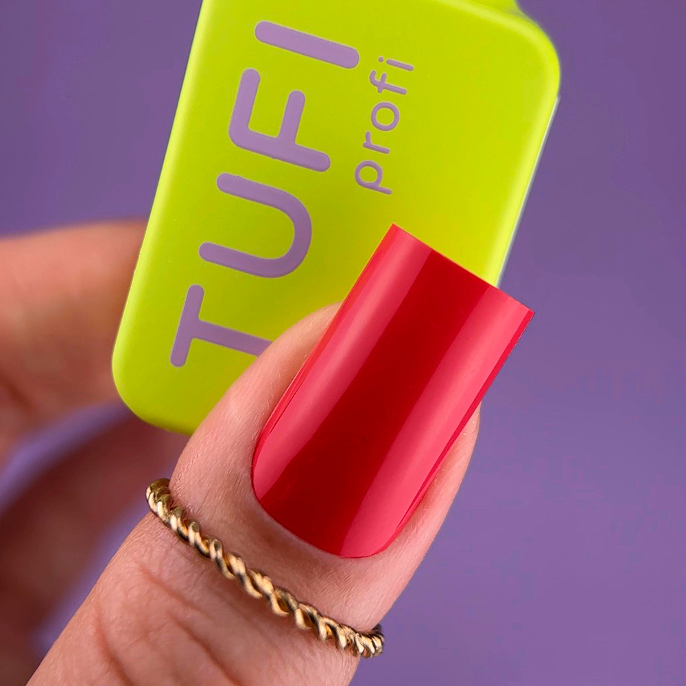 Гель-лак TUFI profi PANTONE №22 Teaberry ягідно рожевий 10 мл, фото 4