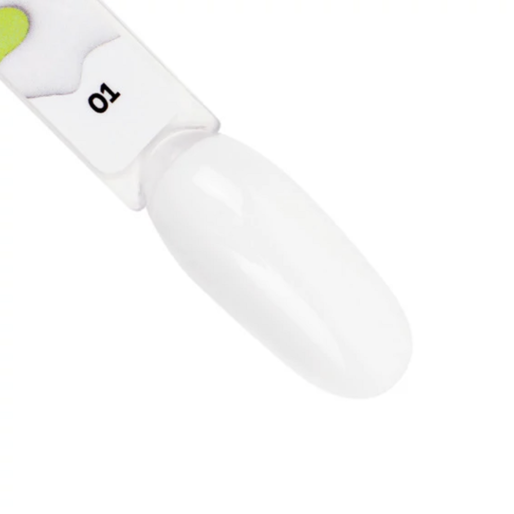 Гель-лак TUFI profi Ultra White №01 білий 10 мл , фото 4