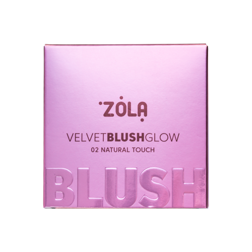 Румяна Zola Velvet Blush Glow 02 Natural Touch 8.5г, фото 2