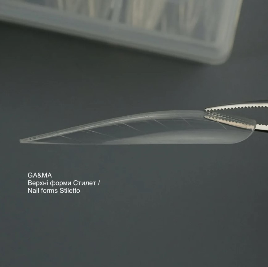 Форми верхні стилет GA&MA Nail forms Stiletto collaboration with @sadovec_yulia 120 шт, фото 2