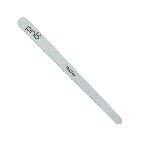 Пилка для ногтей PNB Nail file Gray Wood teardrop 180/240 каплевидная узкая , фото 1