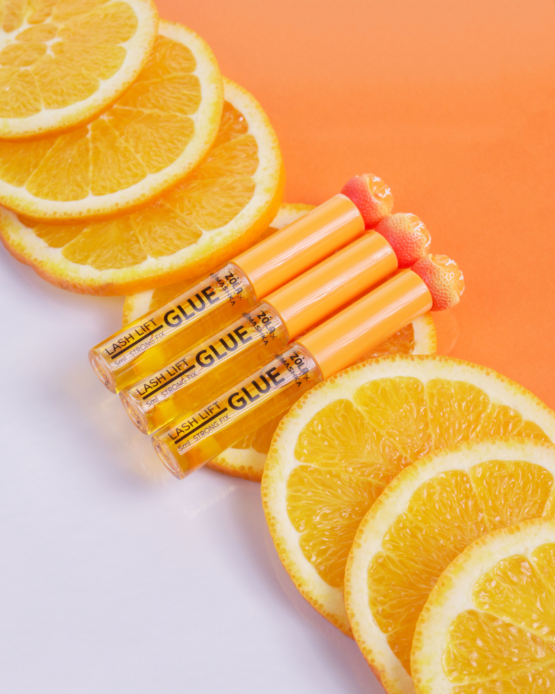 Клей для ламінування вій Zola x Romashka Orange Lash Lift Glue Strong Fix 5 мл, фото 5