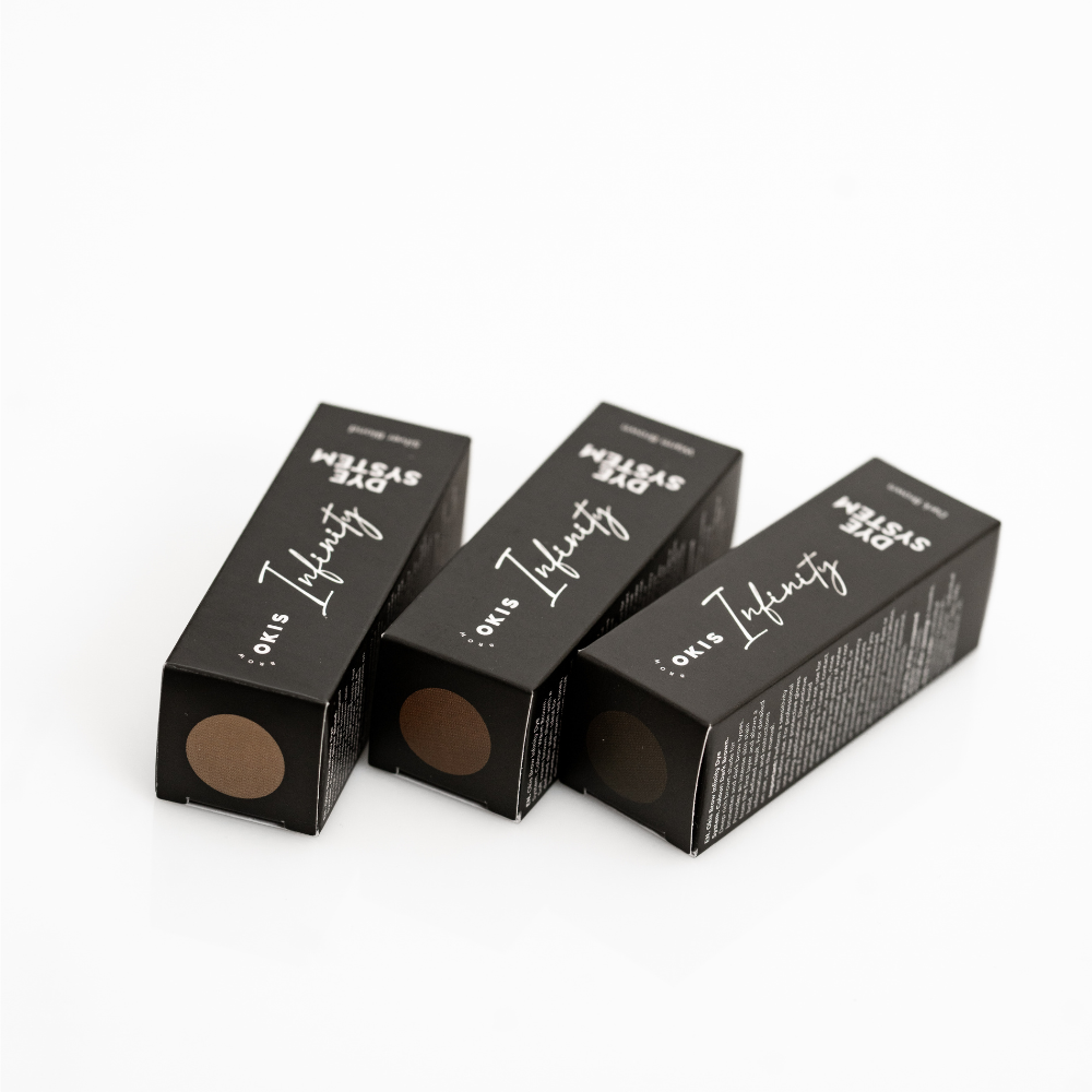 Фарба для брів Okis Brow Infinity Dye System Dark Brown 15 мл, фото 2