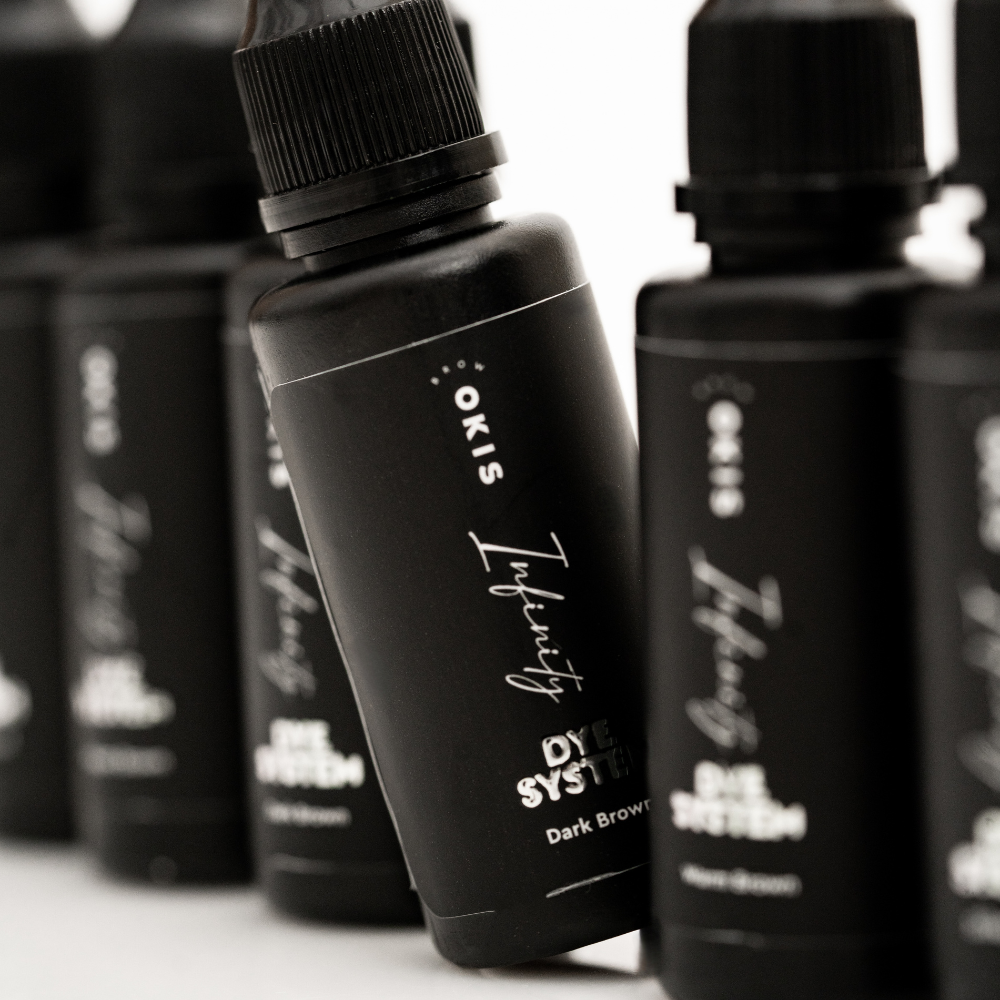 Фарба для брів Okis Brow Infinity Dye System Dark Brown 15 мл, фото 6