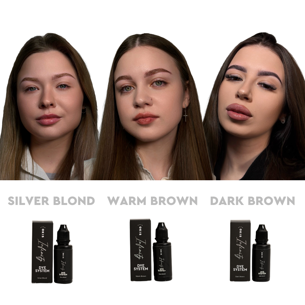  Фарба для брів Okis Brow Infinity Dye System Warm Brown 15 мл, фото 5