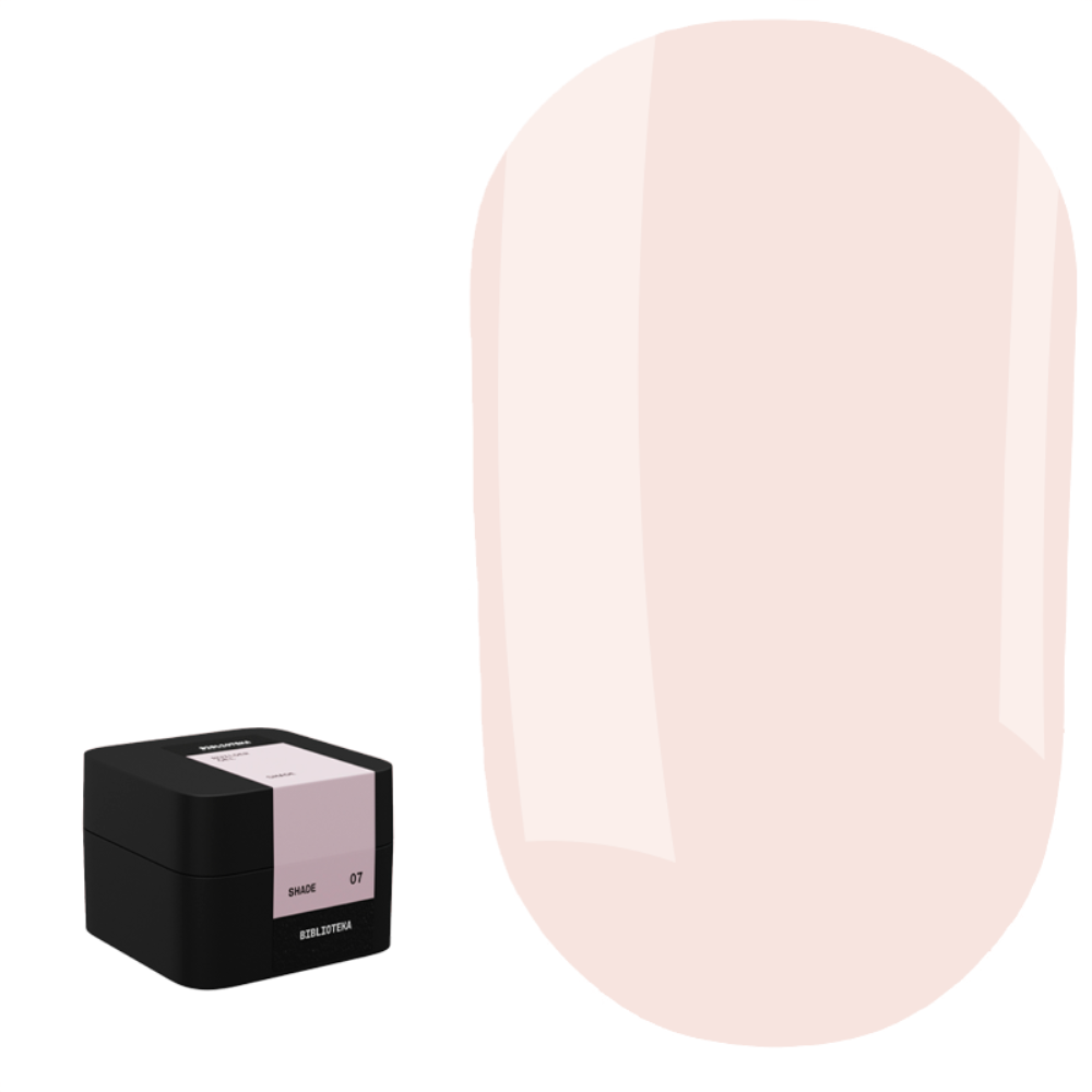 Гель моделирующий Biblioteka Builder Gel №07 Shade Холодный розово-бежевый 15 мл, фото 1