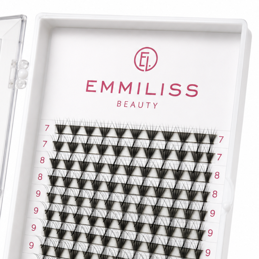 Ресницы Emmiliss   черные 21 линий 5D Mix CC 0.07 7-13 мм, фото 2