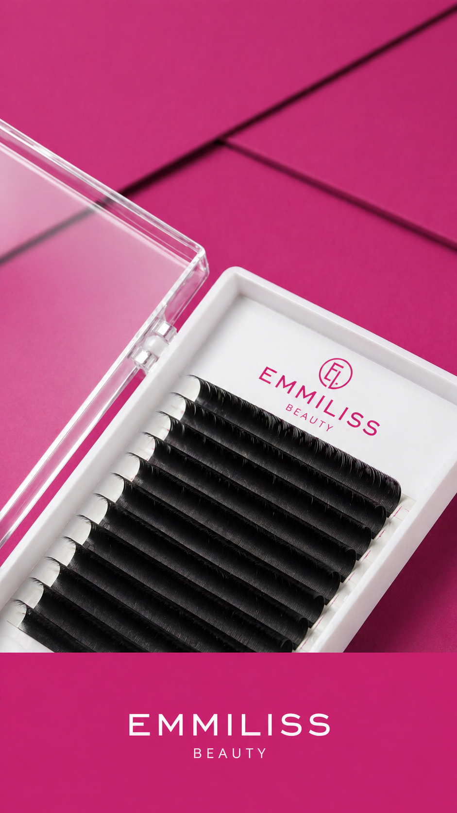 Ресницы Emmiliss  черные 10 линий CC 0.10 9 мм, фото 3