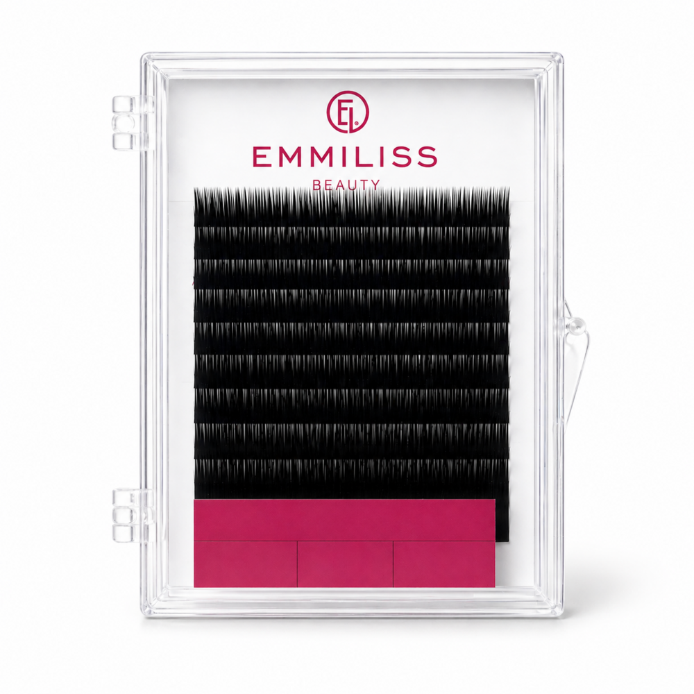 Ресницы Emmiliss  черные 10 линий M 0.07 10 мм, фото 1