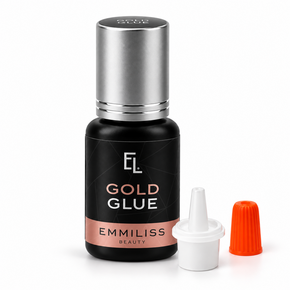 Клей для нарощування вій Emmiliss Gold 0.5 с 5 мл чорний, фото 2
