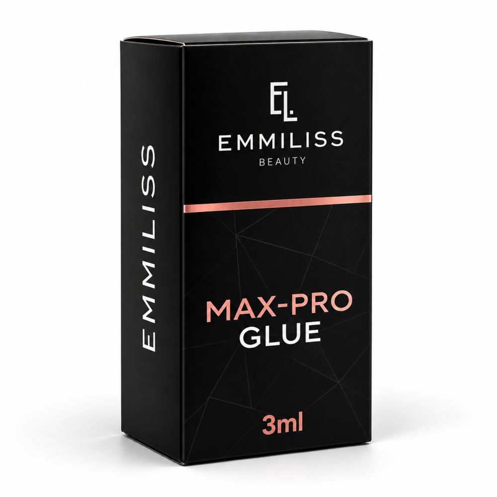 Клей для нарощування вій Emmiliss Max-Pro миттєве зчеплення 3 мл чорний, фото 4