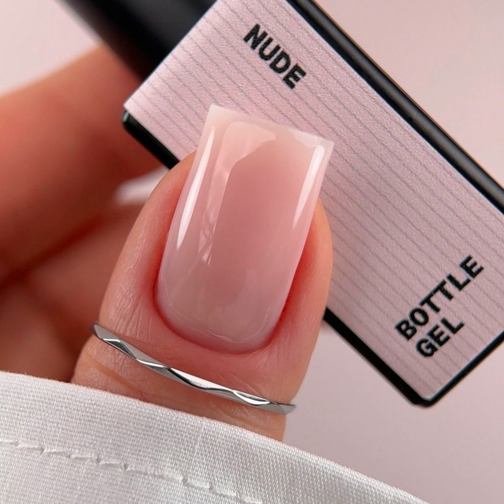 Гель моделюючий Biblioteka Bottle Gel № 04 Nude Тілесний 10 мл, фото 3