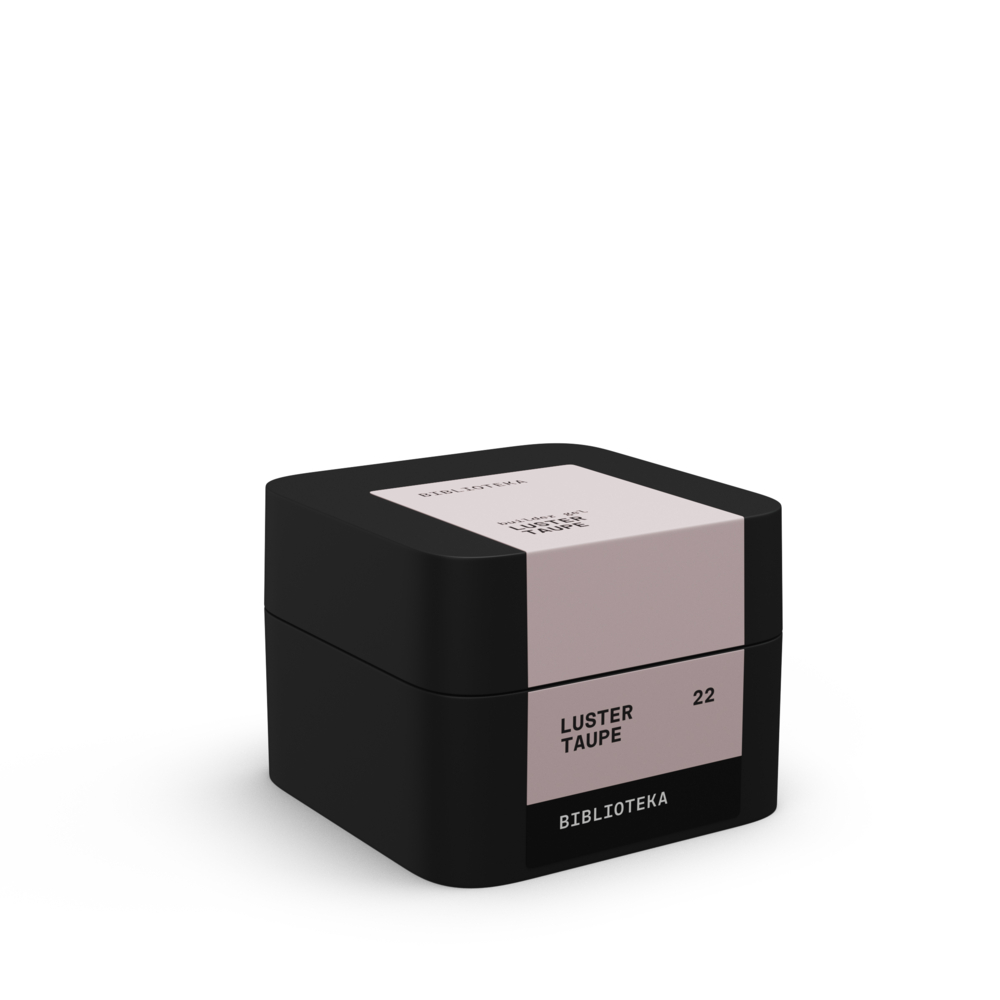 Гель моделирующий Biblioteka Builder Gel Luster №22 Taupe Холодный беж с шиммером 30 мл, фото 1