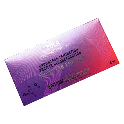 Склад для ламінування Zola x Yuliya Lash Vin Color Lab Emotion №03 Peptide Bloom Therapy в саше 3 шт*1 мл, фото 2