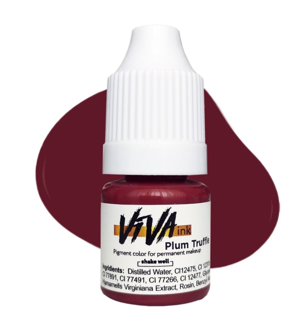 Пигмент Viva ink Lips № 15 Plum Truffle для перманентного макияжа 4 мл, фото 1