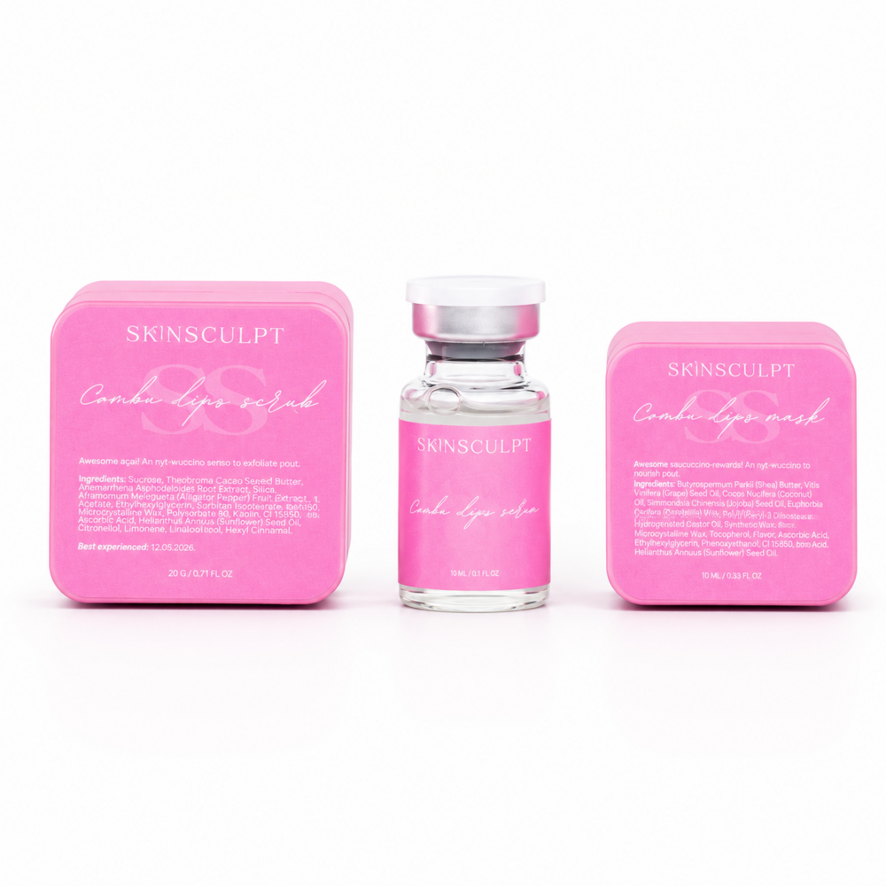 Сет для відновлення та зволоження губ методом мікронідлінгу SKINSCULPT Combolips (скраб, актив, маска), фото 1
