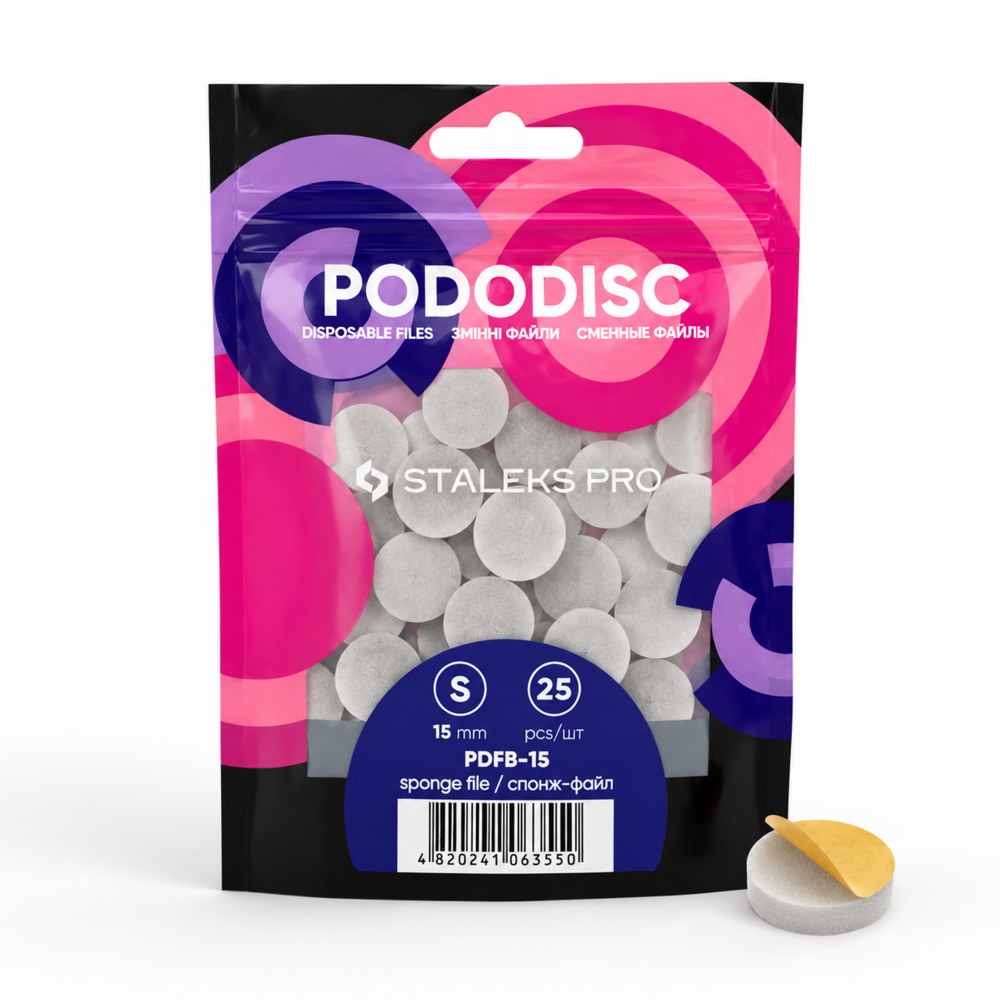Спонж-файл для педикюрного диска Staleks Pododisc S 25 шт, фото 1
