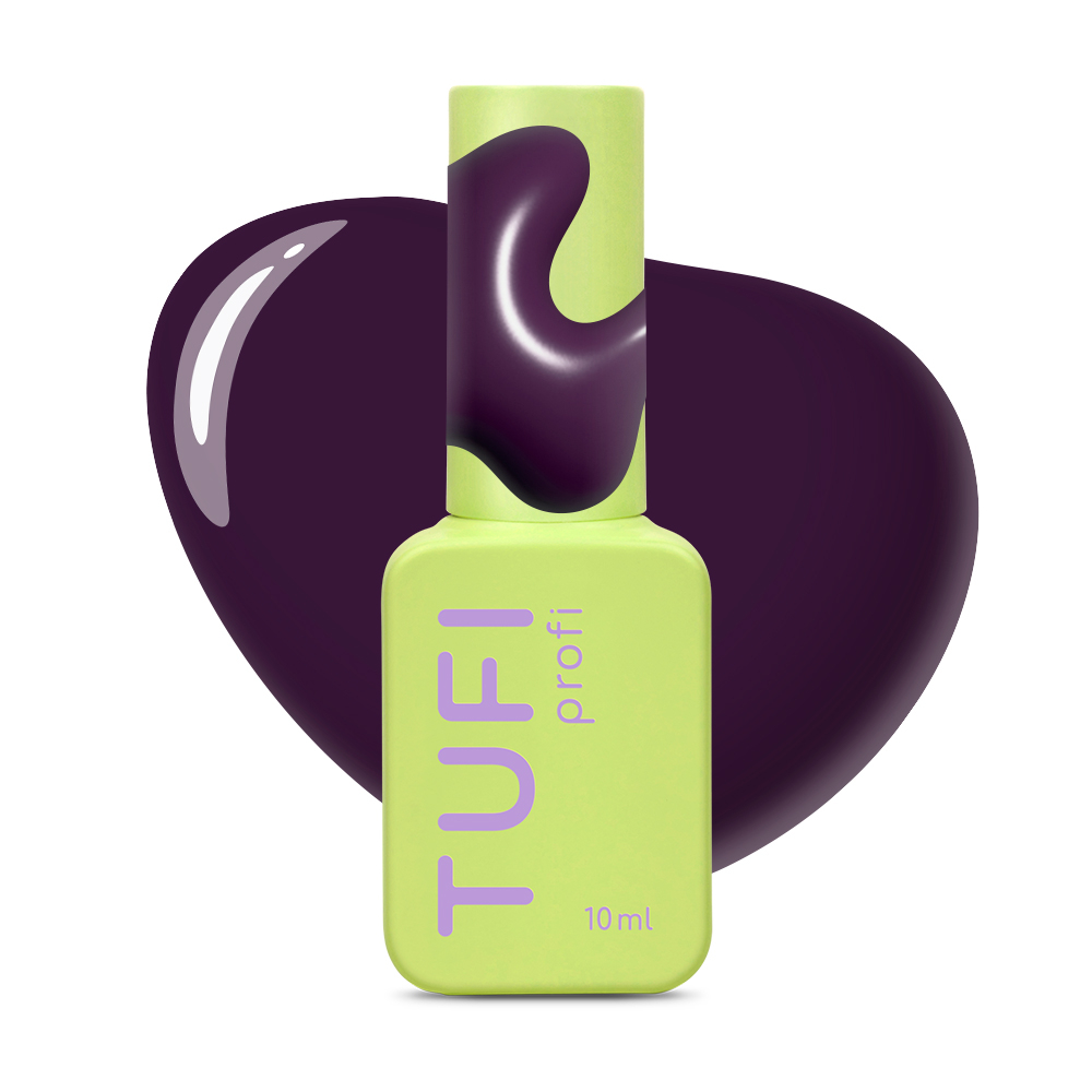Гель-лак TUFI profi Darkline №46 Aubergine темно-баклажановий 10 мл, фото 1