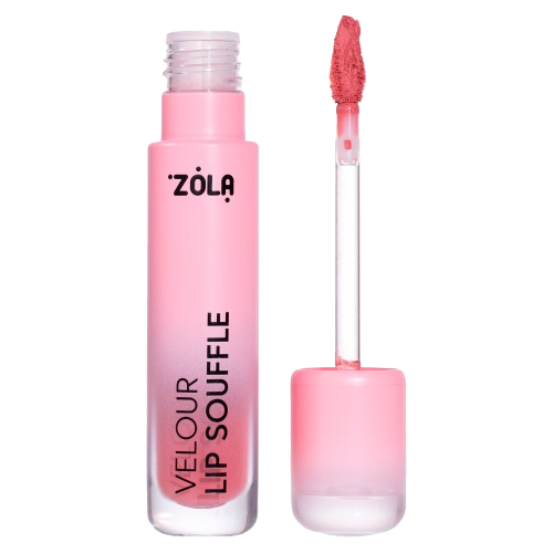 Помада матовая бархатная Zola Lip Souffle 01 Rose Dream, фото 6