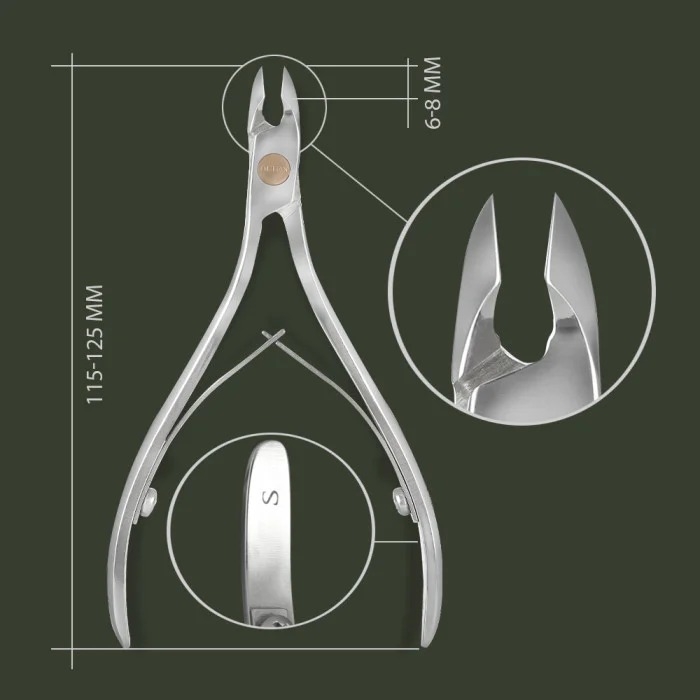 Кусачки для кожи Olton S 6-8 мм в кожаном чехле, фото 2