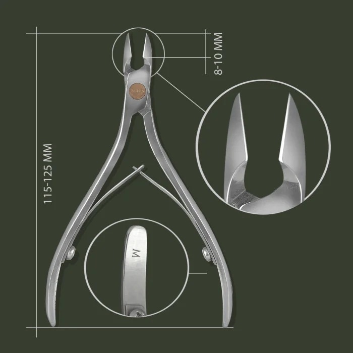 Кусачки для кожи Olton M 9-10 мм в кожаном чехле, фото 2