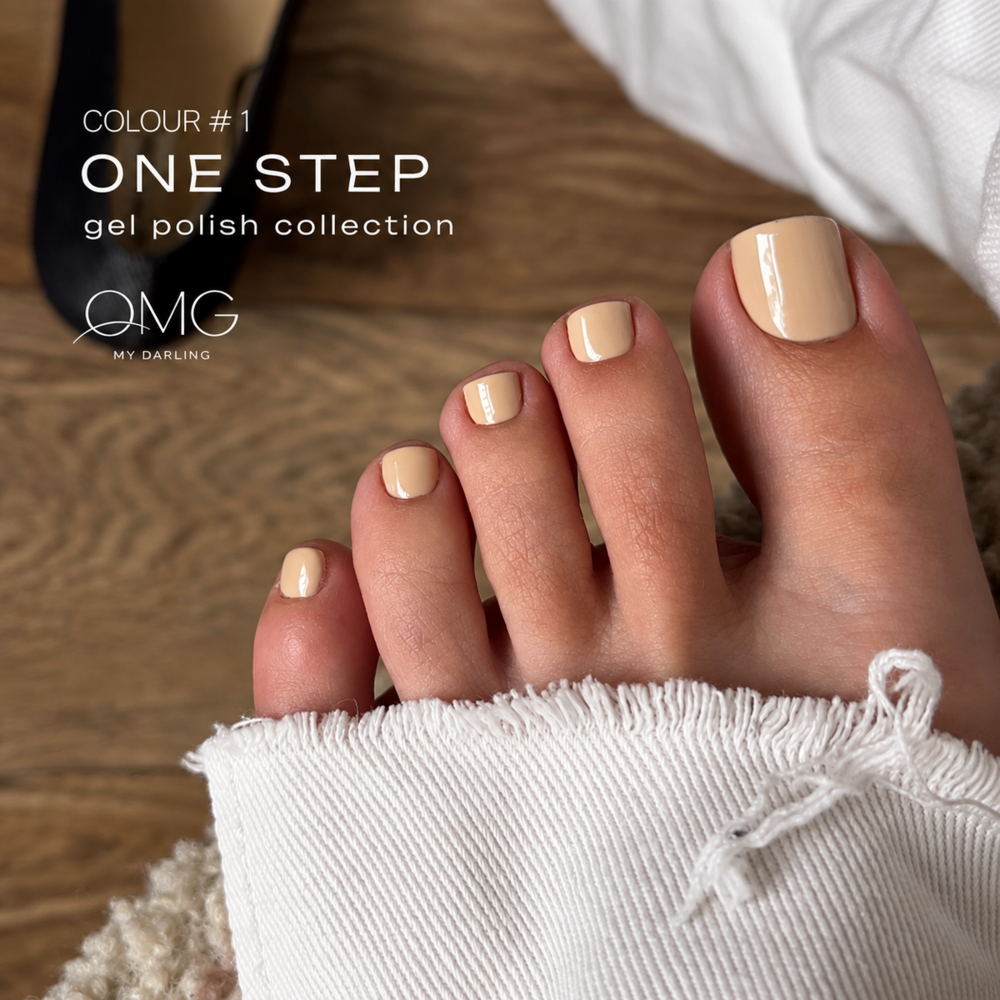 Гель-лак однофазний для педикюру OMG..My Darling One step №1 10 мл, фото 4