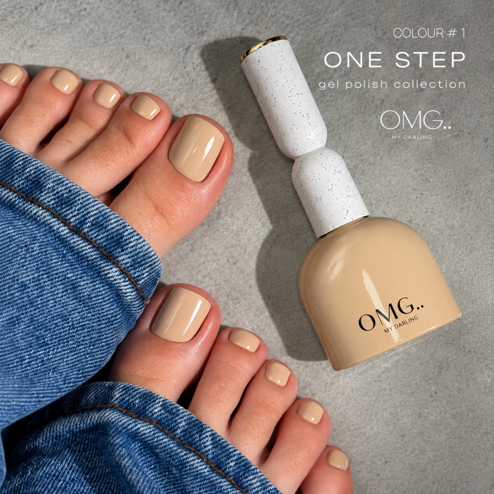 Гель-лак однофазний для педикюру OMG..My Darling One step №1 10 мл, фото 2