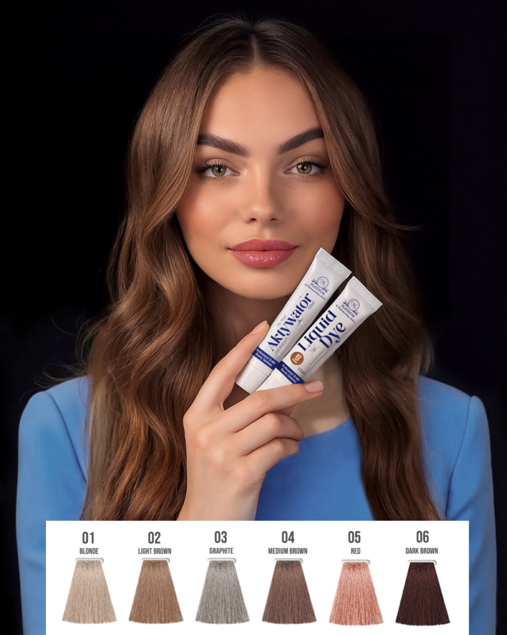 Краска для бровей Platinum 02 Light Brown 15 мл УЦЕНКА, фото 6