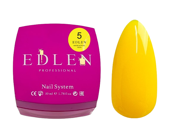 Акригель Edlen Water Neon №05 50 мл УЦЕНКА срок годности до 02.08.26, фото 1