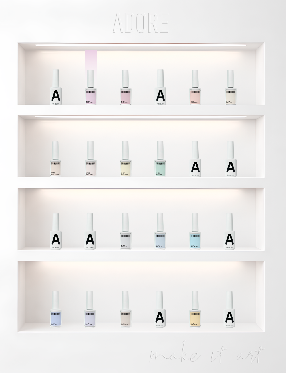 Гель-лак Adore Professional Gel Polish  P-01 12 мл, фото 4