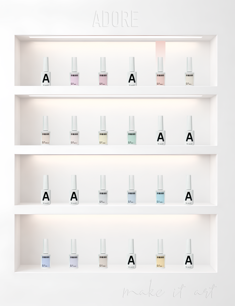 Гель-лак Adore Professional Gel Polish  P-03 12 мл, фото 3