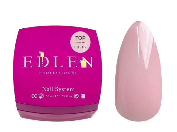 Топ без липкого шару Edlen Powder 50  мл УЦІНКА термін придатності до 18.09.26, фото 1