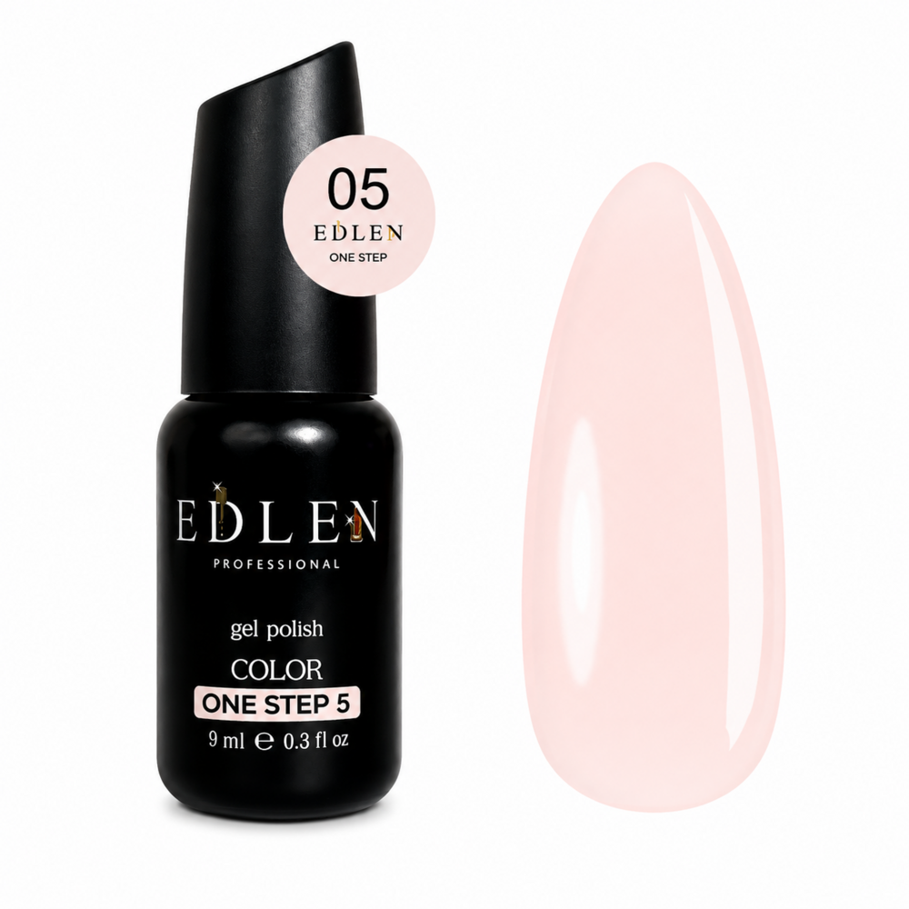 Гель-лак однофазний для педикюру Edlen One step №05 9 мл, фото 1