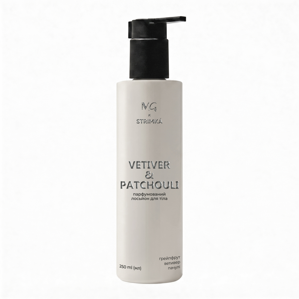 Лосьйон для тіла парфумований MG & Strimka Vetiver & Patchouli 250 мл, фото 1