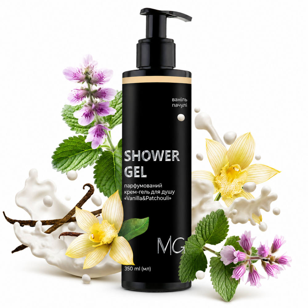 Крем-гель для душа парфумований MG Vanilla & Patchouli 350 мл, фото 1