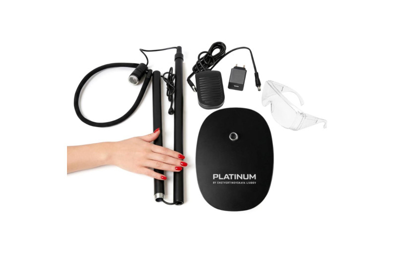 Лампа UV підлогова для нарощування вій Platinum Ultra 5 W чорна, фото 6