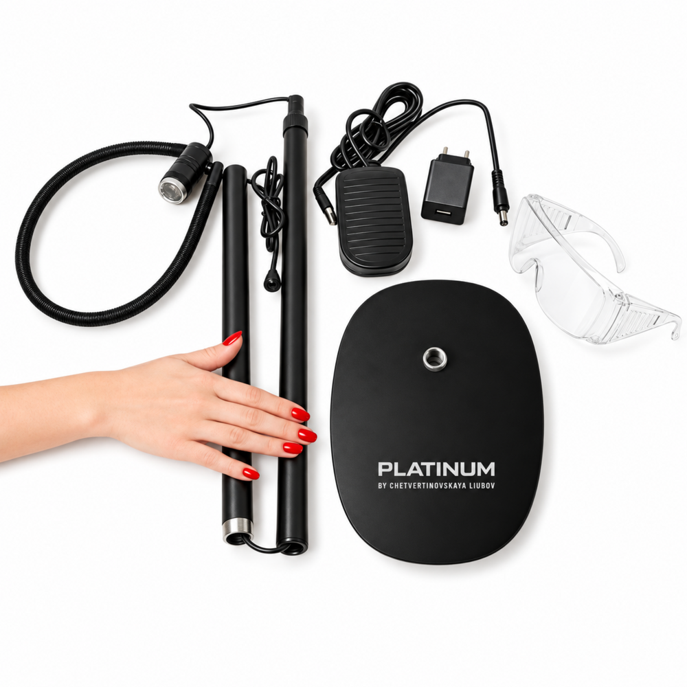 Лампа UV підлогова для нарощування вій Platinum Ultra 5 W чорна, фото 6