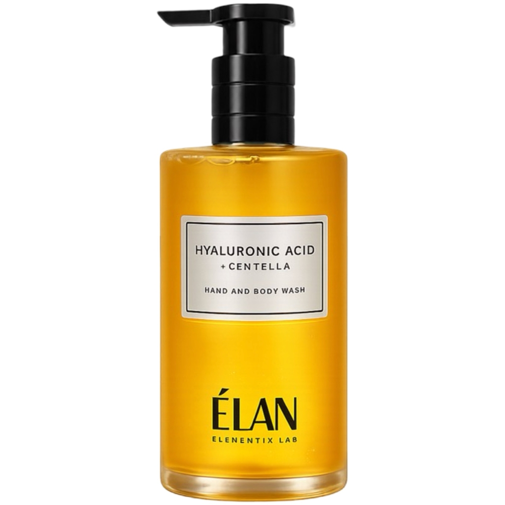 Гель для миття рук та тіла Elan Elementix Lab Hyaluronic Acid + Centella 350 мл, фото 1